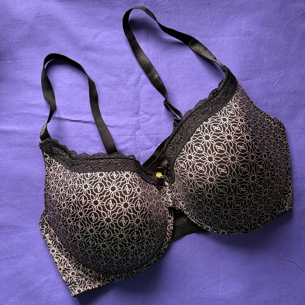 Adrienne Vittadini Black Lace Bra